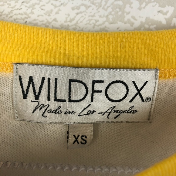 Wildfox Couture Dollskill US TEAM STRIPE TEE Size XS - Picture 2 of 8